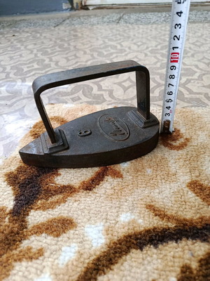 Old cast iron iron used