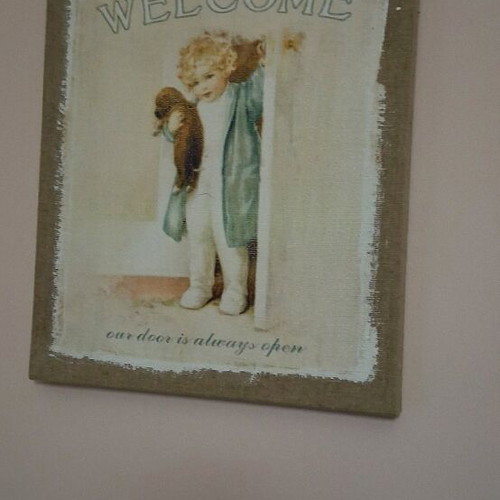 Vintage trimar welcome frames set of 2, new