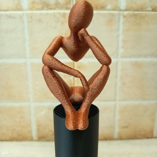 Decorative thinking figure made to order, 3D printed