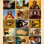 Vintage religious postcard set, 15 pieces