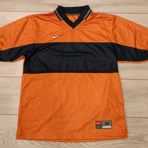 Nike Polo T-shirt used, orange and blue, size M
