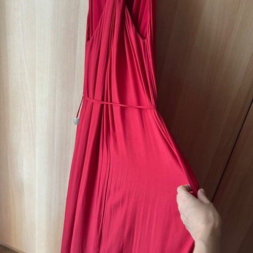 Zara maxi dress red summer like new, size L