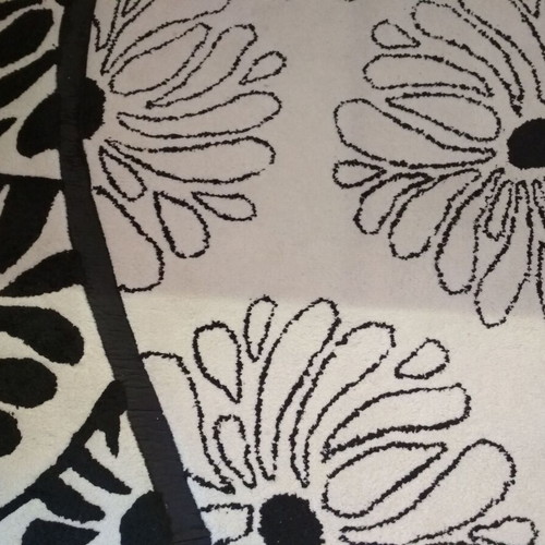 Christina Rossi Newplan rug like new, black and white, 1.60x2.30 m
