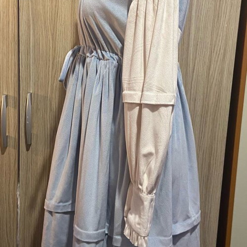 Velvet Lolita Dress like new, grayish blue and beige