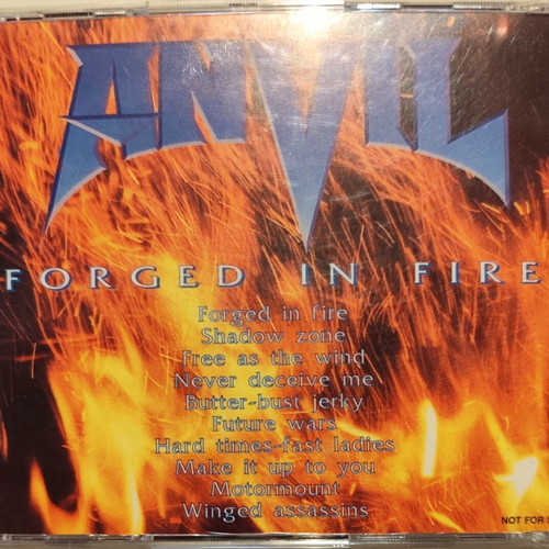 Anvil Forged in Fire CD metal reissue near mint