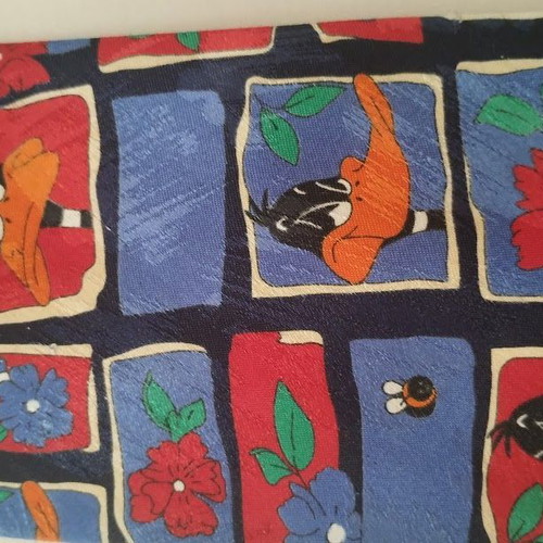 Marks & Spencer tie with Daffy Duck pattern like new, multicolor