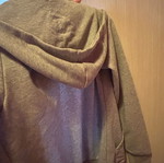 Adidas kids grey jacket like new with hood