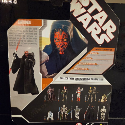 Star Wars 85770 Hasbro Saga Legends Darth Maul action figure new, 2007