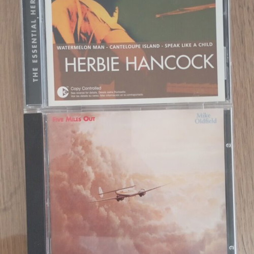 Herbie Hancock and Mike Oldfield CDs like new, jazz