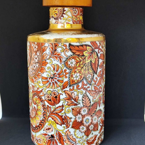Vintage Royal Ceramics L.C.A. Decanter like new, mid-century modern