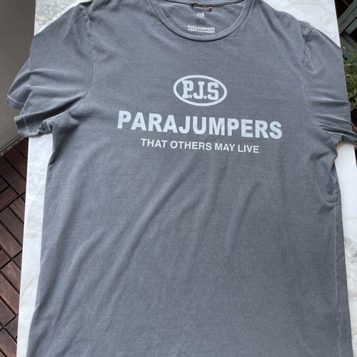 Parajumpers PJS Logo T-Shirt Grey XL like new