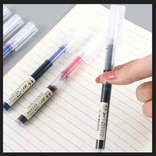Gel pens new, pack of 10 with 4 black, 2 red, 4 blue