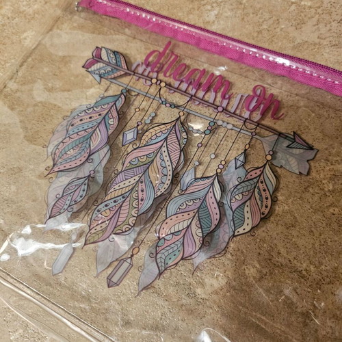 Transparent toiletry bag new