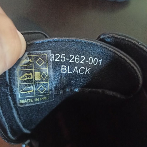 Girls' black boots size 31 used with sewn figures