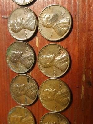 Lincoln cents μεταχειρισμένα, συλλογή 1961-1970