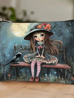 Girls' toiletry bag new with romantic vintage design