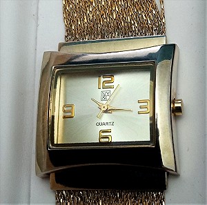 NEW YORK & COMPANY Vintage Κομψό,επίχρυσο γυναικείο ρολόι Quartz