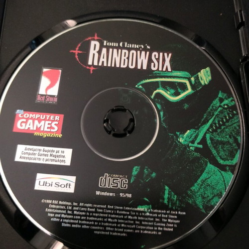 Rainbow Six Tom Clancy's PC CD ROM 1998 like new