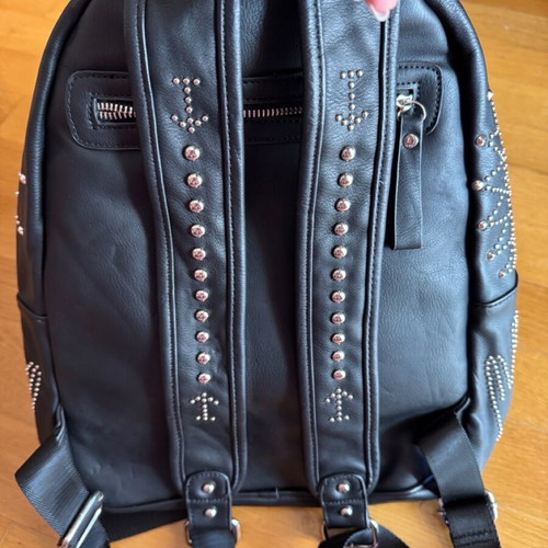 Anna Maria Mazaraki black backpack used with studs