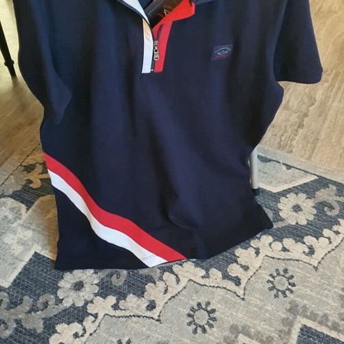 Paul & Shark men's blouse new, size M, blue and red
