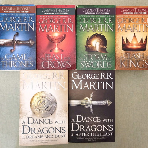 George R. R. Martin A Song of Ice & Fire complete 6-book set, English