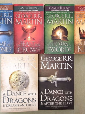 George R. R. Martin A Song of Ice & Fire complete 6-book set, English