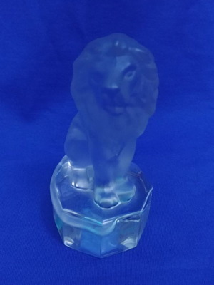 Goebel Germany Crystal Lion Statue 80's new