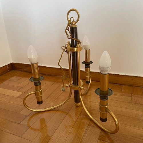 Metal ceiling chandelier like new, ideal for living room