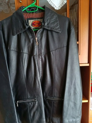 Γυναικείο δερμάτινο μπουφάν καινούριο, μέγεθος M