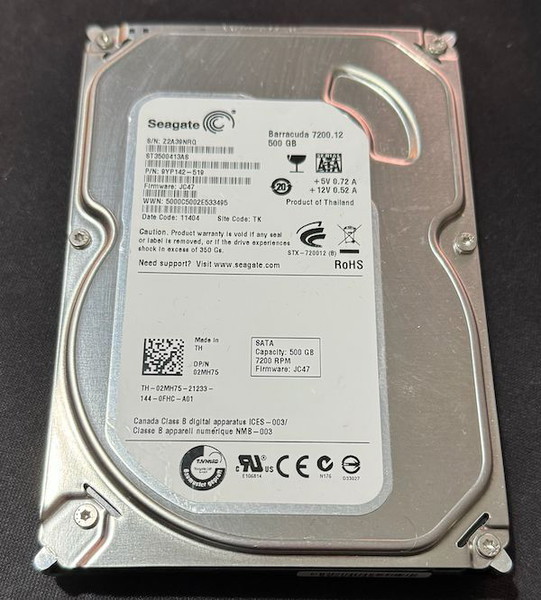 Σκληρός δίσκος 3.5" Seagate Barracuda 7200rpm 500GB