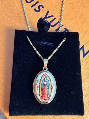 Necklace pendant Holy Mary Our Lady of Guadalupe new