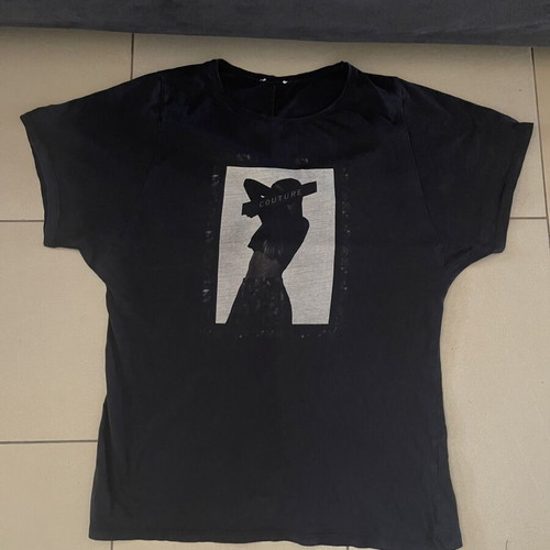 Zara women's t-shirt medium black used, comfortable fit