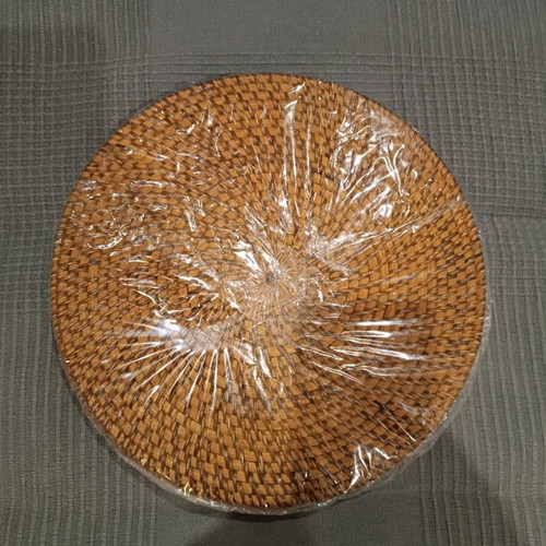 Set of 14 rattan placemats with wooden coasters and chop sticks new