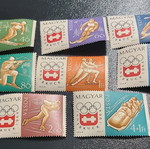 Hungary 1963 Winter Olympic Games mint stamp set