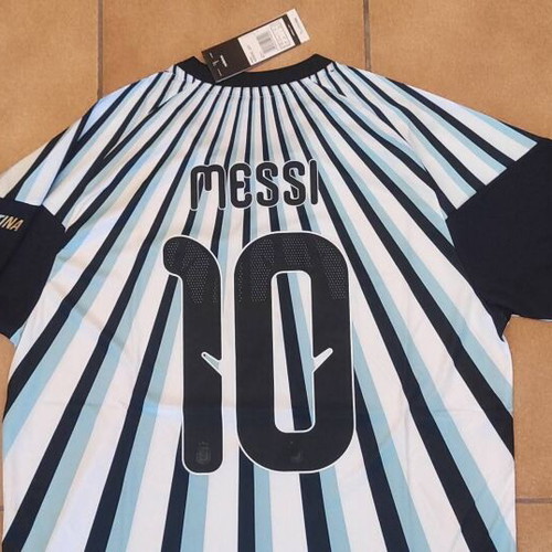 Argentina 26 Home Pre-Match Jersey with Messi 10, adidas