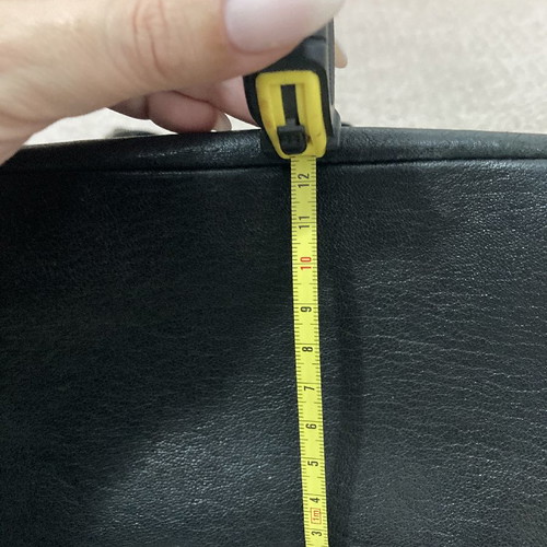 Hogan black leather tote bag used with detachable strap