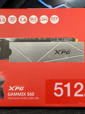 Σκληρός δίσκος SSD M.2 Adata XPG GAMMIX S60 512GB καινούργιος