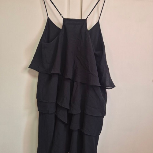 Black dress with ruffles size S, new