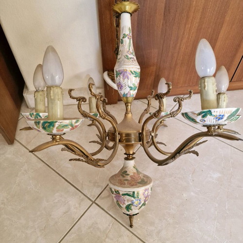 Ceiling light old classic porcelain used with 6 lights