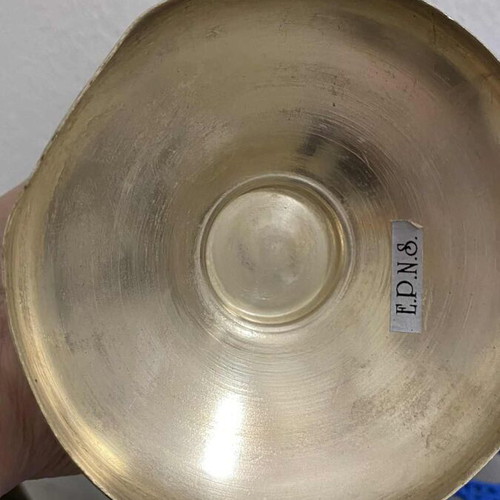 Decorative bowl used silver-plated metal EPNS vintage