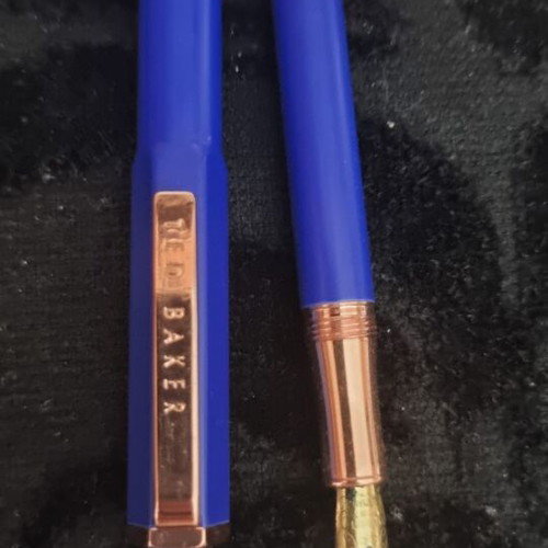 Ted Baker Electric Blue Sapphire Fountain Pen like new