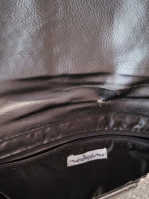 Modissimo clutch bag used, black and white