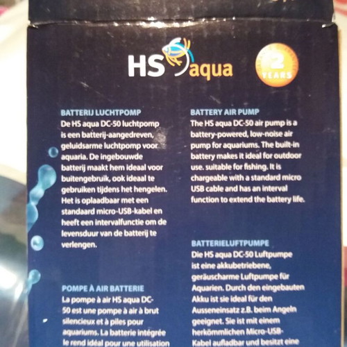 HS Aqua Air Pump DC-50 battery rechargeable air pump used