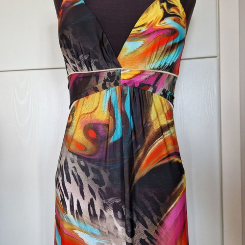 SoSexy maxi dress colorful like new, size S