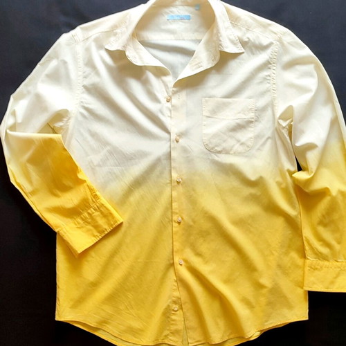 Glou ombre shirt like new, yellow, size XL