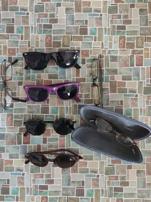 Glasses used, pack of 7, including Nike and Cole Haan