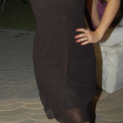 Black straight Zara dress like new, knee-length with spaghetti straps