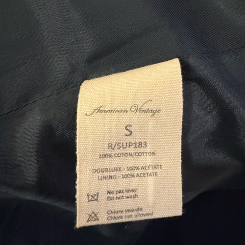 American Vintage trench coat like new, blue, size S