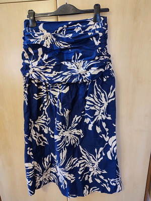 Φούστα Zara midi βαμβακερή εμπριμέ σαν καινούργια, μέγεθος large