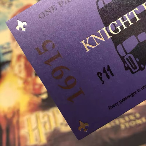Knight Bus ticket new from Harry Potter and the Prisoner of Azkaban